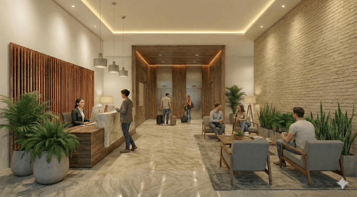 Lobby del proyecto Lumen 126